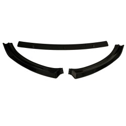 Μπροστινό Spoiler Για VW Polo AW 17+ Μαύρο Χρώμα Από Abs Πλαστικό 3 Τεμάχια