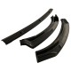 Μπροστινό Spoiler Για VW Polo AW 17+ Μαύρο Χρώμα Από Abs Πλαστικό 3 Τεμάχια