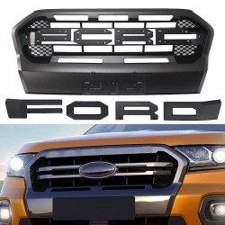 Μάσκα Για Ford Ranger T8 2019+ Wild Trak Με Led Μαύρο Ματ Μάσκα Για Ford Ranger T8 2019+ Wild Trak Με Led Μαύρο Ματ