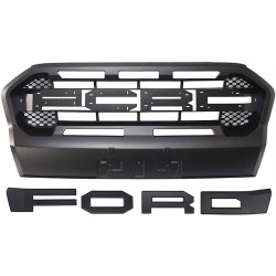 Μάσκα Για Ford Ranger T8 2019+ Wild Trak Με Led Μαύρο Ματ Μάσκα Για Ford Ranger T8 2019+ Wild Trak Με Led Μαύρο Ματ