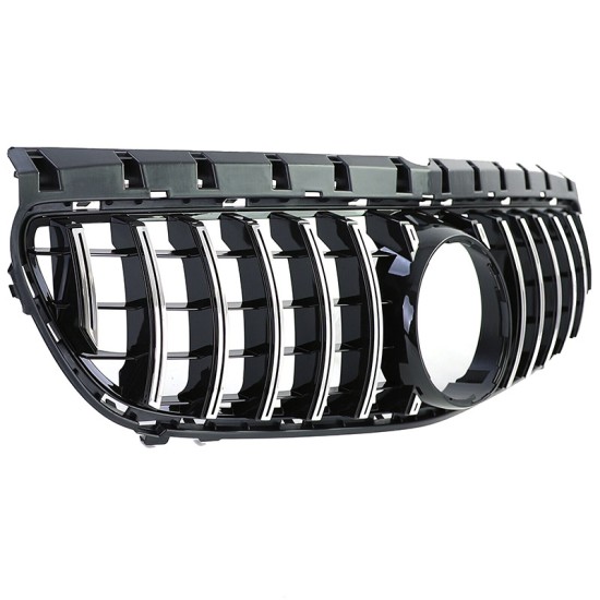 Μάσκα Για Mercedes-Benz B-Class W246 14-18 GT Amg Panamericana Look Μαύρο/Χρώμιο 1 Τεμάχιο