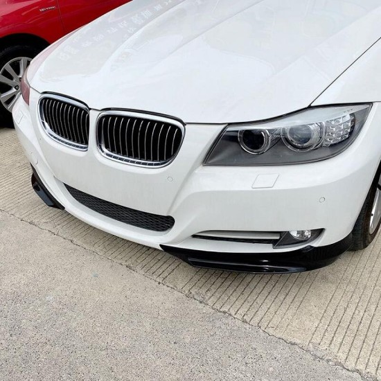 Μπροστινά Spoiler Δεξιά & Αριστερά Για Bmw 3 E90/E91 LCI 08-11 Με Απλή Έκδοση Προφυλακτήρα Γυαλιστερό Μαύρο Από Abs Πλαστικό 2 Τεμάχια