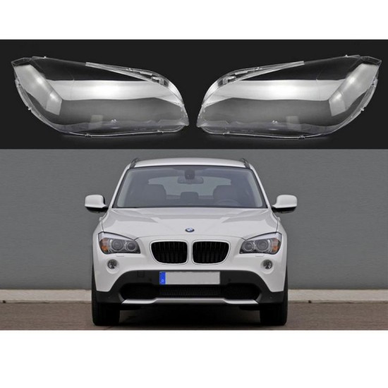 Κρύσταλλα Φαναριών Για Bmw X1 E84 09-15 Ζευγάρι 2 Τεμάχια