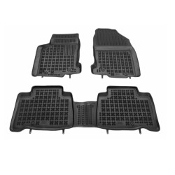 Πατάκια Σκαφάκια 3D Από Λάστιχο Για Lexus NX (2014-2021) 3 Τεμάχια Μαύρα