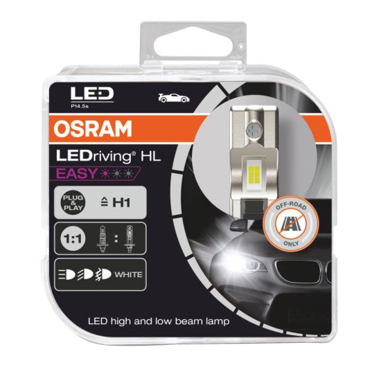 Λάμπες Led H1 Osram LEDriving HL Easy 12Volt 9Watt 1100lm 6500k 2 Τεμάχια