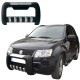 Bull Bar Bumper Guard Εμπρός Προφυλακτήρα Για Suzuki Grand Vitara 2005-2009 Μαύρο Με Δόντια Inox