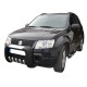 Bull Bar Bumper Guard Εμπρός Προφυλακτήρα Για Suzuki Grand Vitara 2005-2009 Μαύρο Με Δόντια Inox