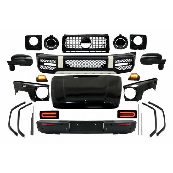 Body Kit Για Mercedes-Benz G-Class W463 07-18 Full Upgrade To W464 2019 Amg Με Προφυλακτήρες, Καπό, Φτερά & Προεκτάσεις, Φανάρια, Καθρέφτες