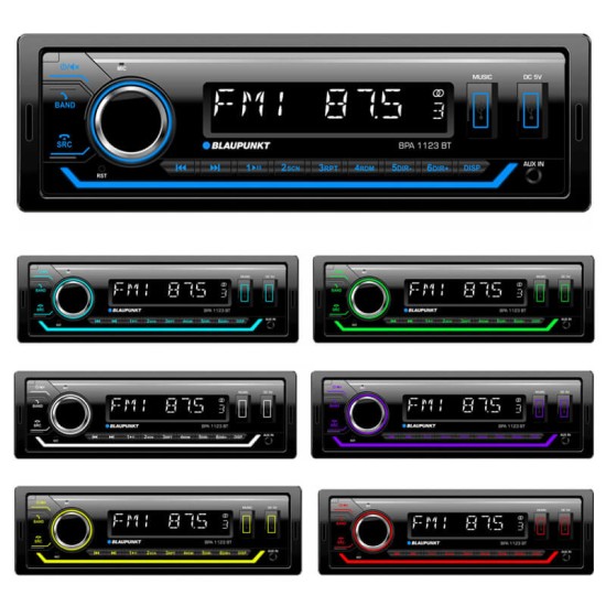 Radio 2 Usb Bluetooth 1 Din Blaupunkt BPA 1123 BT