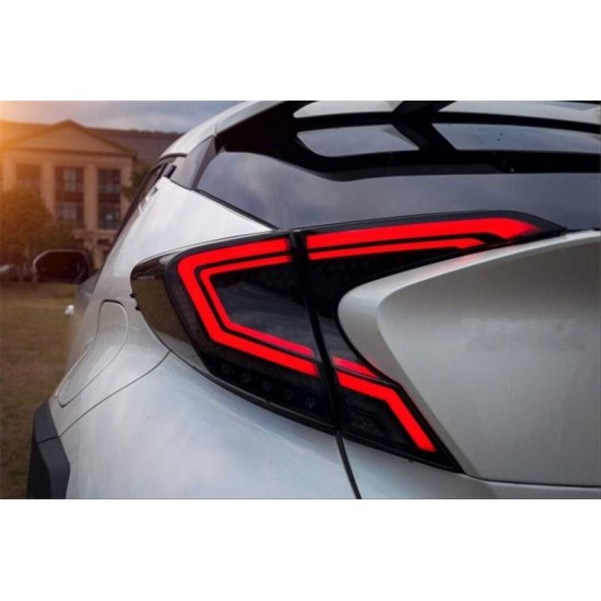 Πισινά Φανάρια Set Για Toyota C-HR 2016-2019 Full Led Bar / Dynamic Φλας Black