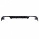 Diffuser Πίσω Προφυλακτήρα Για VW Golf VII (7) 13-17 Look 7.5 R Με 2 Διπλές Εξατμίσεις Δεξια & Αριστερά Γυαλιστερό Μαύρο Από Abs Πλαστικό 1 Τεμάχιο