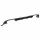 Diffuser Πίσω Προφυλακτήρα Για VW Golf VII (7) 13-17 Look 7.5 R Με 2 Διπλές Εξατμίσεις Δεξια & Αριστερά Γυαλιστερό Μαύρο Από Abs Πλαστικό 1 Τεμάχιο