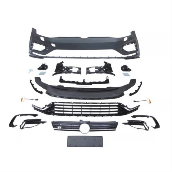 Μπροστινός Προφυλακτήρας Για VW Golf VII (7) 13-17 Upgrade Σε R 7.5 Look 17-19  Με Μάσκα