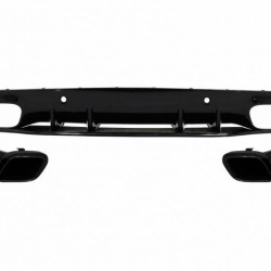 Diffuser Πίσω Προφυλακτήρα Για Mercedes-Benz C-Class C205 Coupe 14-21 Amg 63 Look Με Μαύρες Μπούκες Diffuser Πίσω Προφυλακτήρα Για Mercedes-Benz C-Class C205 Coupe 14-21 Amg 63 Look Με Μαύρες Μπούκες