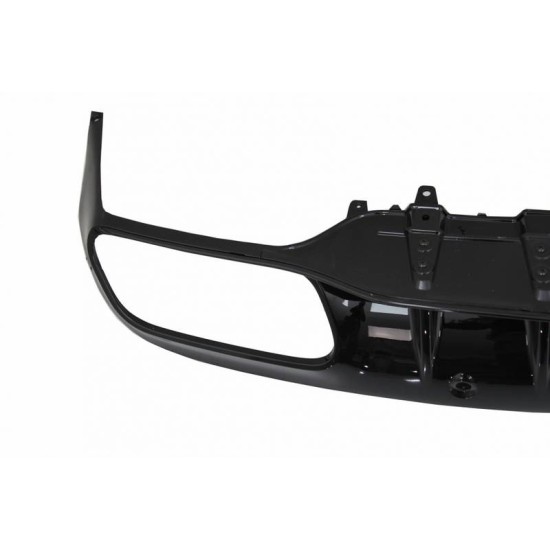 Diffuser Πίσω Προφυλακτήρα Για Mercedes-Benz C-Class C205 Coupe 14-21 Amg 63 Look Με Μαύρες Μπούκες