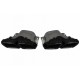 Diffuser Πίσω Προφυλακτήρα Για Mercedes-Benz C-Class C205 Coupe 14-21 Amg 63 Look Με Μαύρες Μπούκες
