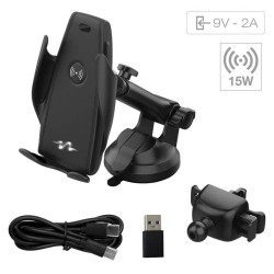 Βάση Κινητού Αυτοκινήτου Με Wireless Charger Με Βεντούζα Pulse Mobile CARHL14 Βάση Κινητού Αυτοκινήτου Με Wireless Charger Με Βεντούζα Pulse Mobile CARHL14