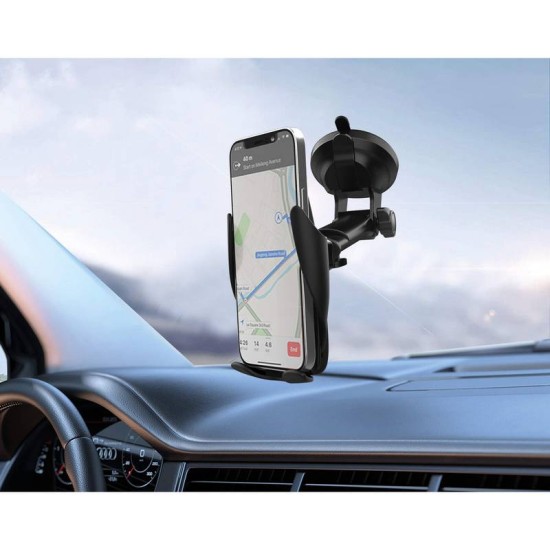Βάση Κινητού Αυτοκινήτου Με Wireless Charger Με Βεντούζα Pulse Mobile CARHL14