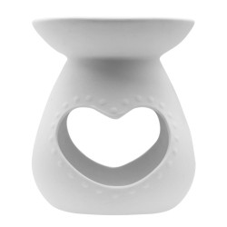 Κεραμικός Αρωματιστής Heart 11 x 11 x 12.5cm Λευκό Themagio 77008 Κεραμικός Αρωματιστής Heart 11 x 11 x 12.5cm Λευκό Themagio 77008