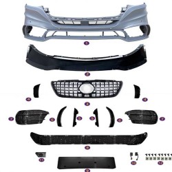 Μπροστινός Προφυλακτήρας Για Mercedes-Benz Sprinter W907 2017-2023 Amg GT Look Με Μάσκα Panamericanal & Canards