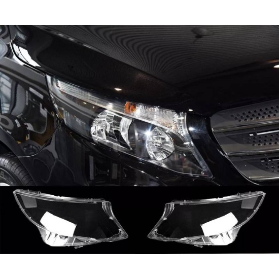 Κρύσταλλα Φαναριών Για Mercedes-Benz Vito W447 2014+ Ζευγάρι 2 Τεμάχια