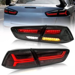 Πισινά Φανάρια Set Για Mitsubishi Lancer X 08-17 Led Bar Φιμέ VLAND