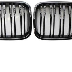 Καρδιές Μάσκας Για Bmw 3 E46 99-01 Sedan/Touring/Compact M4 Look Με Διπλή Γρίλια Μαύρο Γυαλιστερό 2 Τεμάχια Καρδιές Μάσκας Για Bmw 3 E46 99-01 Sedan/Touring/Compact M4 Look Με Διπλή Γρίλια Μαύρο Γυαλιστερό 2 Τεμάχια