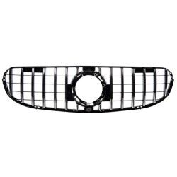 Μάσκα Για Mercedes-Benz GLC-Class X253 19+ Facelift Standard Προφυλακτήρα GTR Panamericana Design Μαύρο/Χρώμιο