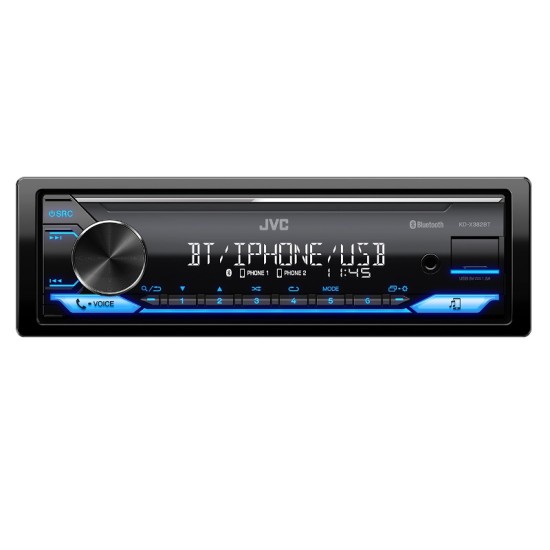 Radio Usb Bluetooth JVC KD-X382BT 4x50 Watt MP3 / Aux Μπλε Χρώμα Radio Usb Bluetooth JVC KD-X382BT 4x50 Watt MP3 / Aux Μπλε Χρώμα