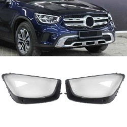 Κρύσταλλα Φαναριών Για Mercedes-Benz GLC-Class X253 19+ Facelift Ζευγάρι 2 Τεμάχια