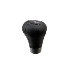 Πόμολο Λεβιέ Ταχυτήτων Bmw Με 5 Ταχύτητες Δερματίνη Μαύρο / Ασημί