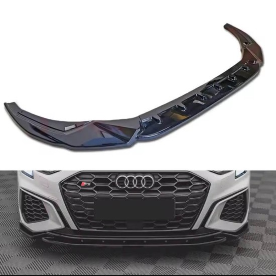 Μπροστινό Spoiler Για Audi A3 8Y 2020+ S Line / S3 Sedan / Sportsback Γυαλιστερό Μαύρο Μπροστινό Spoiler Για Audi A3 8Y 2020+ S Line / S3 Sedan / Sportsback Γυαλιστερό Μαύρο