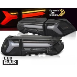 Πισινά Φανάρια Set Για Toyota Rav4 19- Led Bar Dynamic Turn Signal Μαύρα