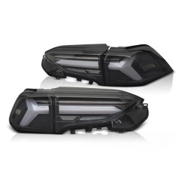 Πισινά Φανάρια Set Για Toyota Rav4 19- Led Bar Dynamic Turn Signal Μαύρα