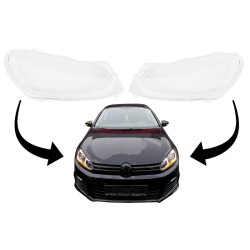 Κρύσταλλα Φαναριών Για VW Golf VI (6) 08-12 Ζευγάρι 2 Τεμάχια