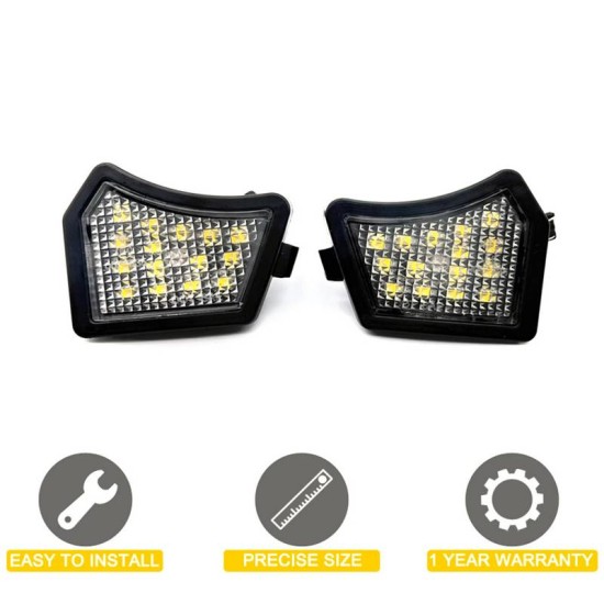 Φως Καθρέπτη Για  Volvo C30, C70, S40,S60, S80, V50, V70 SMD Led 6000K Λευκά 2 Τεμάχια
