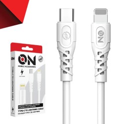 Καλώδιο Φόρτισης Type-c Σε Lightning Λευκό 1m ON Mobile Accessories 1 Τεμάχιο