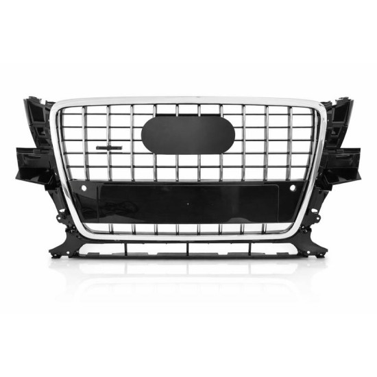 Μάσκα Για Audi Q5 8R 08-12 SQ5 Look Χρώμιο / Μαύρο Γυαλιστερό 1 Τεμάχιο