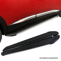 Πλαινά Σκαλοπάτια Με Βάσεις Για Toyota C-Ηr / C-Ηr Ηybrid 2023- APA Silver 173cm 2 Τεμάχια Αλουμινίου