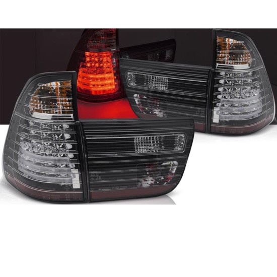 Πισινά Φανάρια Set Για Bmw X5 E53 99-03 Led Black Sonar