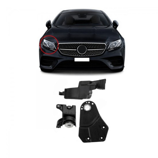 Βάσεις Επισκευής Δεξιού Φαναριού Για Mercedes-Benz E-Class W213 16-20 Pre Facelift 16mm 3 Τεμάχια