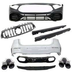 Body Kit Για Mercedes-Benz A-Class W177 19+ Hatchback Amg A45s Look Black Edition