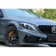 Body Kit Για Mercedes-Benz C-Class W205 14-20 Sedan Amg C63s Facelift Look Με Φτερά, Καπό, Μάσκα & Μπούκες Black Edition