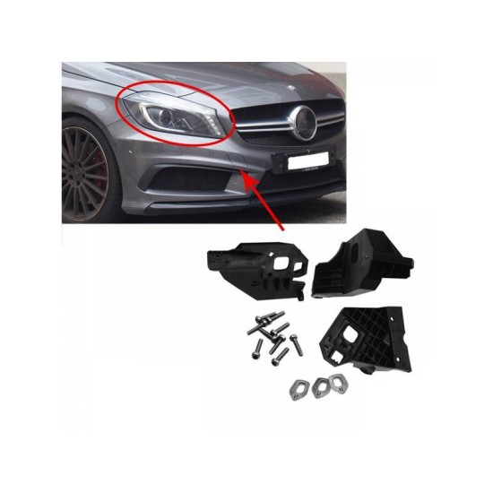 Βάσεις Επισκευής Δεξιού Φαναριού Για Mercedes-Benz A-Class W176 12-18 3 Τεμάχια