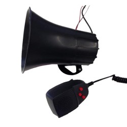 Κόρνα Αστυνομίας Με 3 Ήχους Και Μικρόφωνο 50Watt Κόρνα Αστυνομίας Με 3 Ήχους Και Μικρόφωνο 50Watt