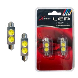 Λάμπες Led C5W SV8.5-8 41mm 12volt 2 HP-SMD 6000k X-Tec 2 Τεμάχια Λάμπες Led C5W SV8.5-8 41mm 12volt 2 HP-SMD 6000k X-Tec 2 Τεμάχια