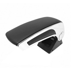 Κεντρική Κονσόλα / Τεμπέλης / Υποβραχιόνιο Αυτοκινήτου Μαύρο Με Ίνοξ Universal 22207