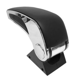 Κεντρική Κονσόλα / Τεμπέλης / Υποβραχιόνιο Αυτοκινήτου Μαύρο Με Ίνοξ Universal 22207