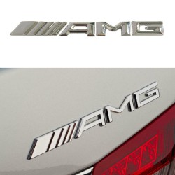 Αυτοκόλλητο Σήμα Amg Χρωμίου Μεταλλικό 18cm x 2cm 1 Τεμάχιο