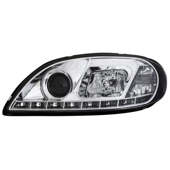 Μπροστινά Φανάρια Set Για Citroen Saxo 00-04 DRL Χρωμίου H1/H1 Sonar